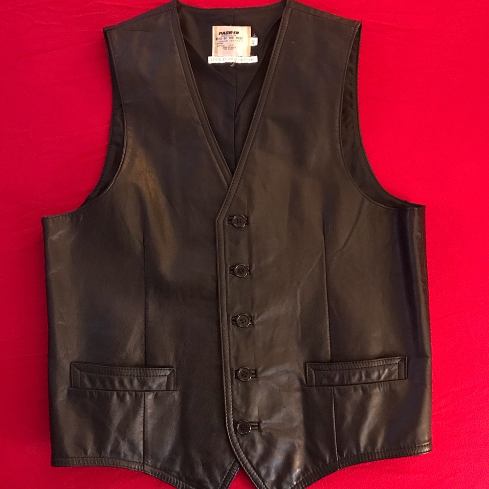 LEATHER VEST